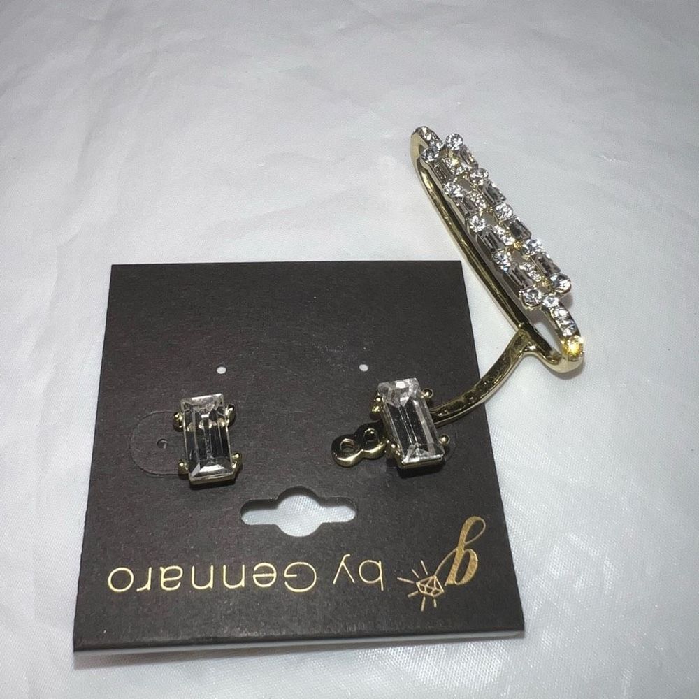 G by Gennaro Stud Earring With Ear Cuff Jacket